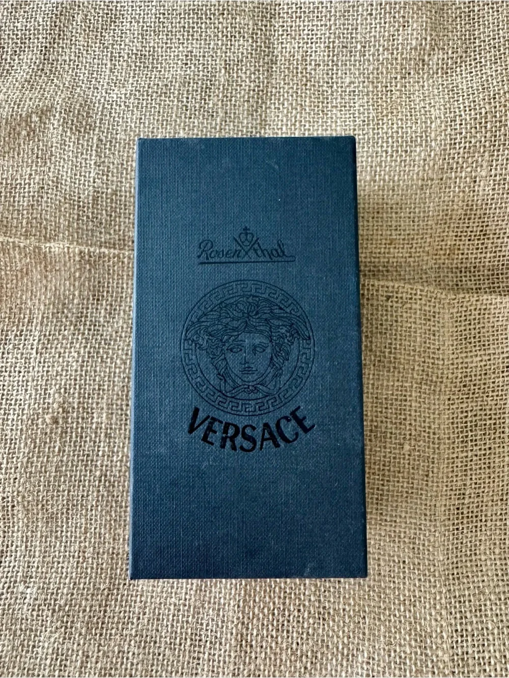 Versace Rosenthal Medusa Lumiere Red Crystal Bottle Stopper Vintage In Box